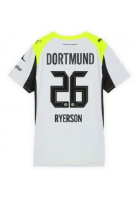 Borussia Dortmund Julian Ryerson #26 Jalkapallovaatteet Naisten Vieraspaita 2025-26 Lyhythihainen